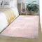 Σετ Χαλιά Κρεβατοκάμαρας 3τμχ Γούνα 66x180cm Ροζ
