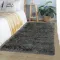Σετ Χαλιά Κρεβατοκάμαρας 3τμχ Γούνα 80x190cm Σκούρο Γκρι