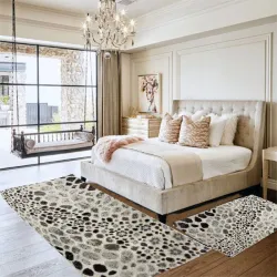 Σετ Κρεβατοκάμαρας 3τμχ Χαλιά Ανάγλυφα 70x190cm