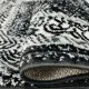 Σετ Χαλιά Κρεβατοκάμαρας 3τμχ Μαύρο Άσπρο 66x180cm