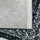 Σετ Χαλιά Κρεβατοκάμαρας 3τμχ Μαύρο Άσπρο 66x180cm