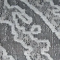Xαλιά TSOKME 130x170cm-Μαύρο & γκρι 
