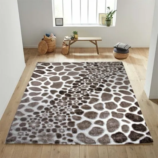 Xαλιά TSOKME 190X230cm-Μπές-άσπρο