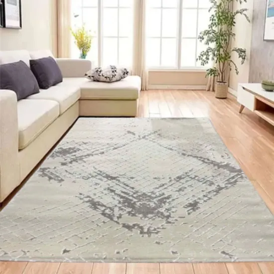 Χαλί Ανάγλυφο με Σχέδιο Μπεζ 200x290cm