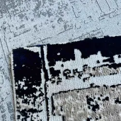 Χαλί Ανάγλυφο Γκρι Μαύρο 190x230cm