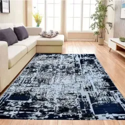 Χαλί Ανάγλυφο Γκρι Μαύρο 190x230cm