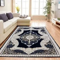 Xαλί Ανάγλυφο ΜΠΛΕ Με Σχέδιο 160x220cm