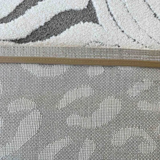Xαλί Ανάγλυφο Γκρι Σχέδιο Ζέβρα 160x230cm