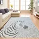 Xαλί Ανάγλυφο Γκρι Σχέδιο Ζέβρα 160x230cm
