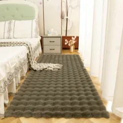 Πατάκι Γούνινο Rabbit Λαδί 1τμχ 60x150
