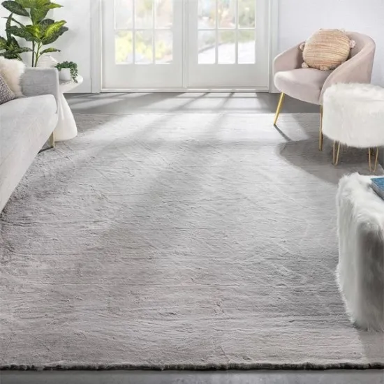 Xαλί Γούνινο Rabbit Super Soft 120x160 Γκρι