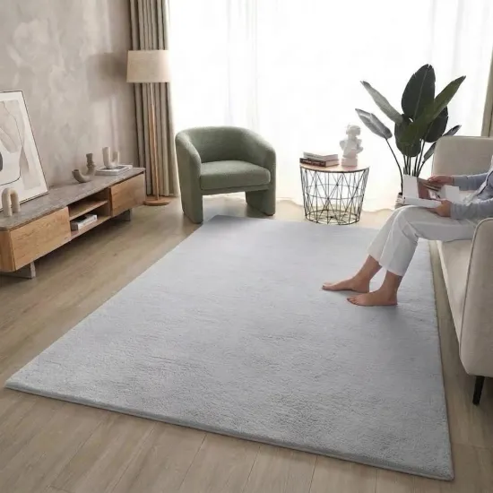 Γούνινα Χαλί Rabbit 160x230 Γκρί ανοιχτό