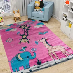 Παιδικό Χαλί Με Ζωάκια 133x190 cm