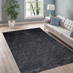 Χαλιά-Shaggy  3D 240x300cm-Μαύρο - Ασήμι
