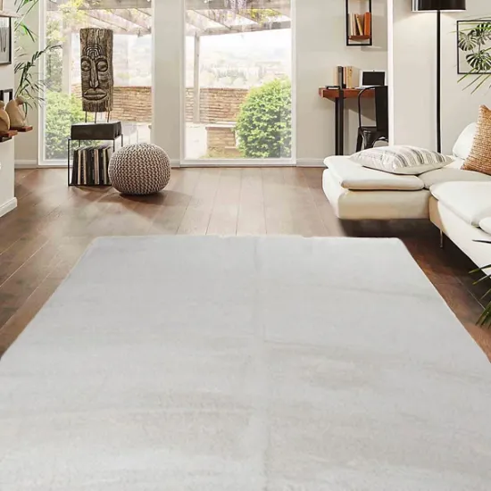 Χαλί Shaggy Γούνα 150x200cm Super Soft Λευκό