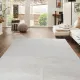 Χαλί Shaggy Γούνα 150x200cm Super Soft Λευκό