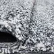 Χαλί Shaggy Φλοκάτη Ασπρόμαυρο 150x200cm