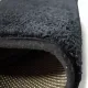Χαλί Shaggy Γούνα 140x200cm Super Soft Μαύρο