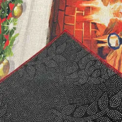 Χαλί  Χριστουγεννιάτικο 100Χ150 Κόκκινο με Σχέδιο