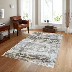 Xαλιά TSOKME 160x200cm-Μπές& άσπρο