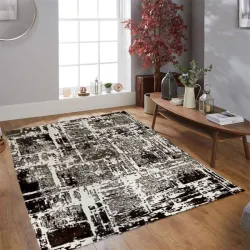 Xαλιά Μοντέρνα 210X260cm καφέ-άσπρο