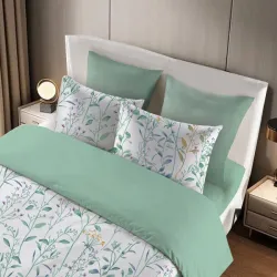 Σετ Σεντόνια Υπέρδιπλα 4τμχ 240X260 IL-LINE Minimalist Leaves Βεραμάν 