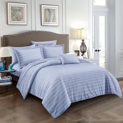 Σετ Υπέρδιπλου Σεντονιού 4 Τεμαχίων 220x240 Σιέλ