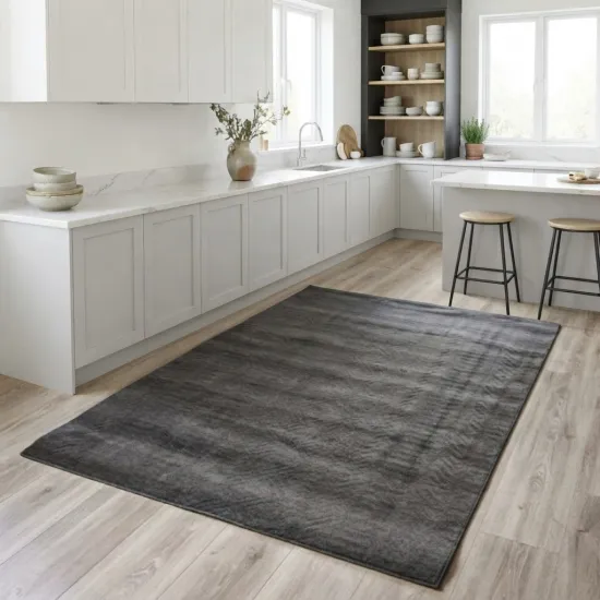 Spitbazaar Μοκέτα Ανάγλυφη Αντιολισθιτική Γκρί 160x200