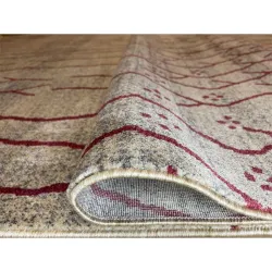 Xαλιά Ανάγλυφα 200x300cm-Καφέ & Μπορντό