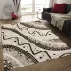 Χαλιά Μοντέρνα 200x290cm-καφέ&άσπρο